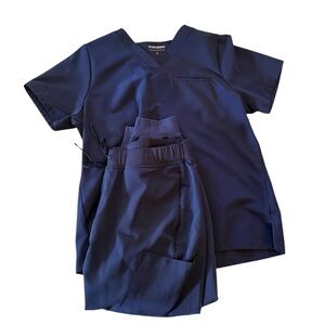 Mandala Scrub Set Women’s Navy